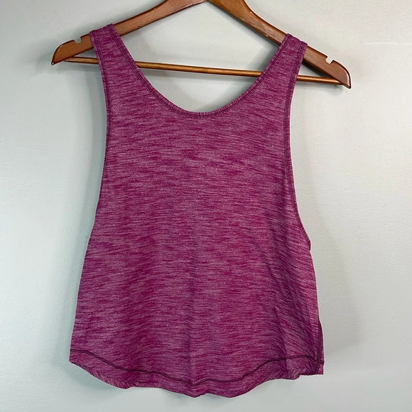 LULULEMON Rush Hour Tank Heathered Chilled Grape  Size 4 - Picture 9 of 9